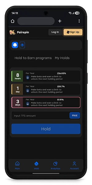 Fairspin tokens